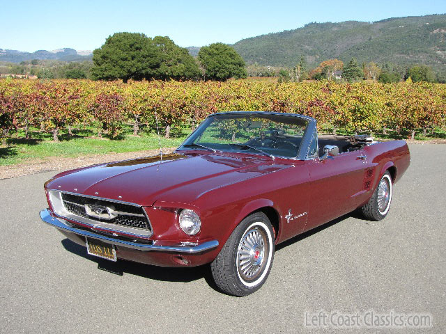 1967 Red ford mustang convertible for sale #7